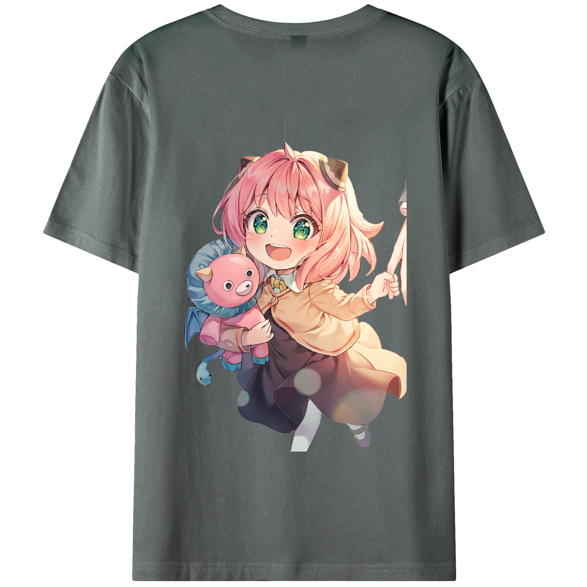 （画像用） SPY×FAMILY间谍家家酒 綿100％ メンズ半袖Tシャツ（バックプリント） 通気性